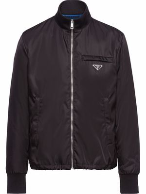 Prada Re-Nylon logo-plaque jacket - F0002 BLACK