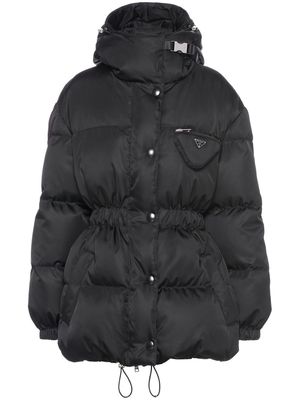Prada Re-Nylon pocket-detail puffer jacket - Black