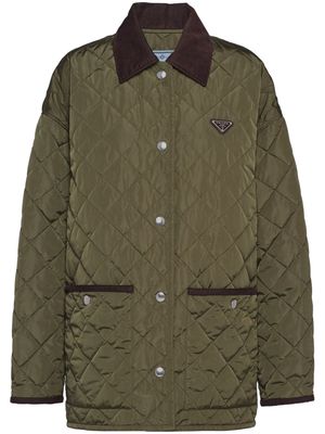 Prada Re-Nylon quilted jacket - Green