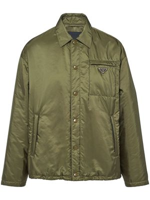 Prada Re-Nylon shirt jacket - Green