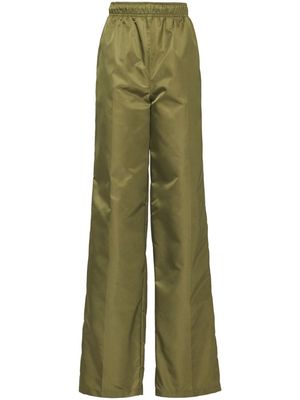 Prada Re-Nylon straight-leg trousers - Green