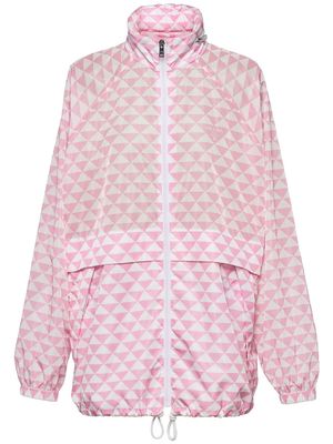 Prada Re-Nylon zip-up jacket - Pink
