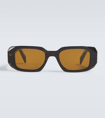 Prada Rectangular acetate sunglasses