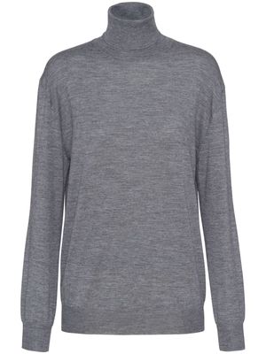 Prada roll-neck cashmere jumper - Grey