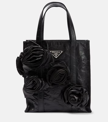 Prada Rosette-embellished leather tote bag