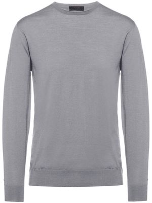 Prada round-neck long-sleeve jumper - Grey