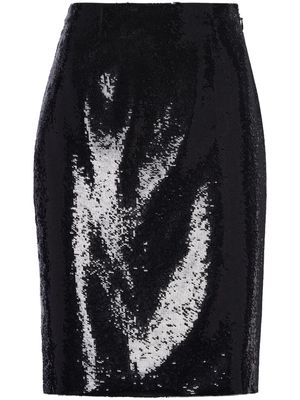 Prada sequinned pencil skirt - Black