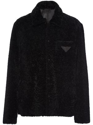 Prada Shearling blouson jacket - Black