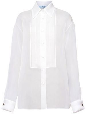 Prada sheer organza shirt - White