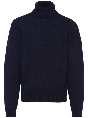 Prada Shetland wool turtleneck sweater - Blue