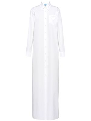 Prada shirt maxi dress - White