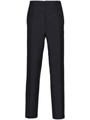 Prada side-stripe logo trousers - Black