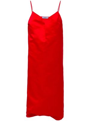 Prada silk satin slip dress - Red