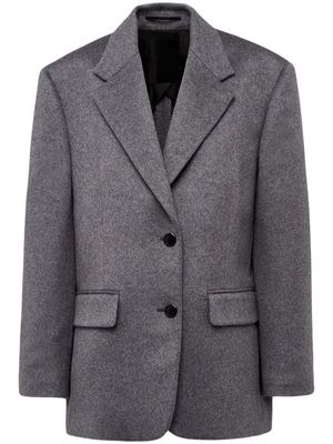 Prada single-breasted cashmere blazer - Grey