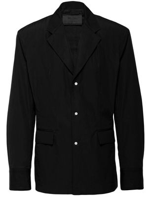 Prada single-breasted cotton blazer - Black