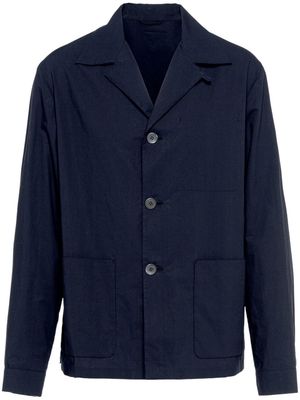 Prada single-breasted cotton jacket - Blue