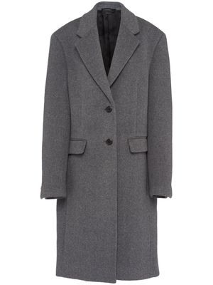 Prada single-breasted tailored coat - Grey