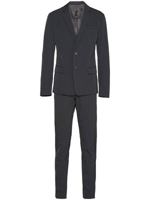 Prada single-breasted techno suit - Black