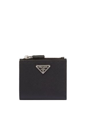Prada small Saffiano leather wallet - Black