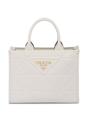 Prada small Symbole leather bag - White