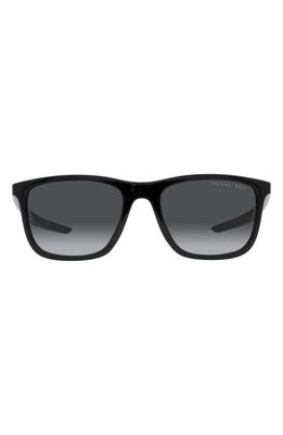 PRADA SPORT 54mm Gradient Polarized Pillow Sunglasses in Black