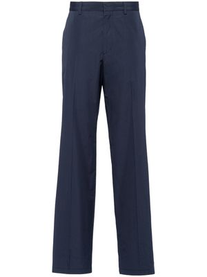 Prada straight-leg cotton trousers - Blue
