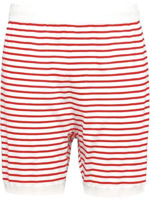 Prada striped knit shorts - White