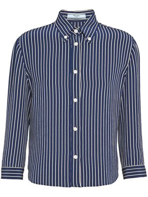Prada striped silk shirt - Blue