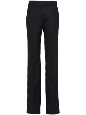 Prada tailored wool straight-leg trousers - Black