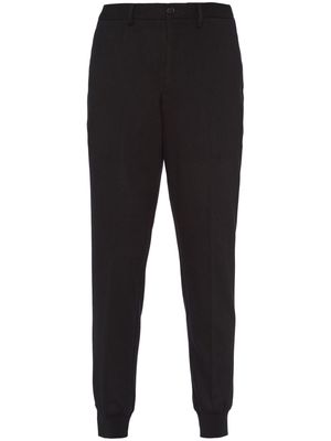 Prada tapered wool trousers - Black