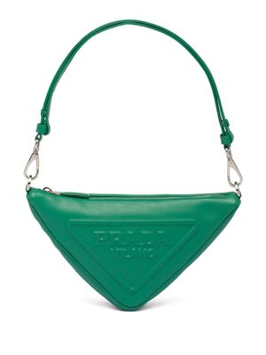 Prada Triangle leather mini bag - Green