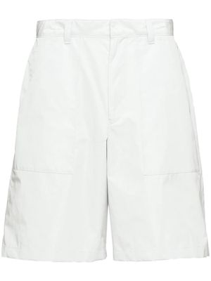 Prada triangle-logo Bermuda shorts - White