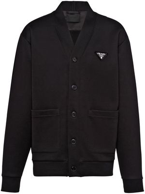 Prada triangle-logo bomber jacket - Black