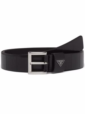 Prada triangle-logo buckle belt - Black