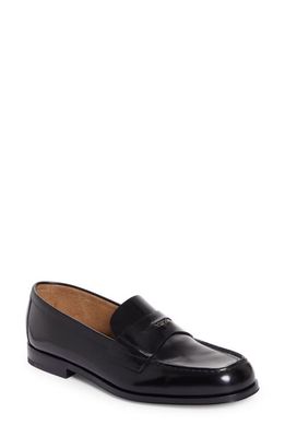 Prada Triangle Logo Penny Loafer in Nero