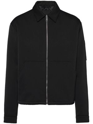 Prada triangle-logo shirt jacket - Black