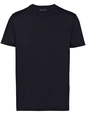 Prada triangle-logo short-sleeve T-shirt - Black