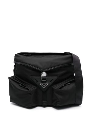 Prada triangle-logo travel bag - Black