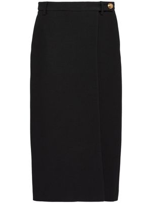 Prada tricotine midi skirt - Black