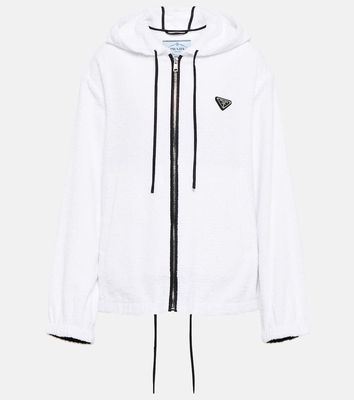 Prada Zip-up cotton hoodie