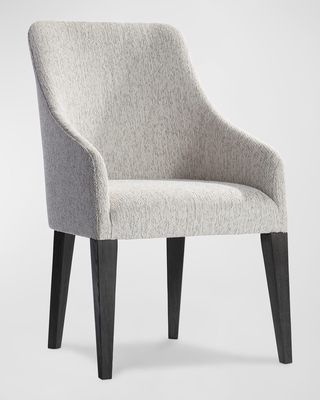 Prado Curved Upholstered Dining Arm Chair