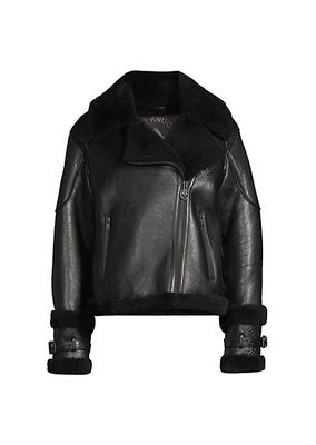 Prado Shearling Moto Jacket