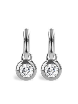 Pragnell 18kt white gold Skimming Stone diamond drop earrings