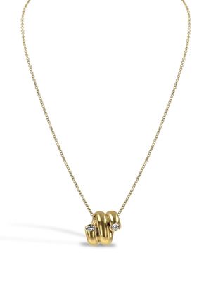 Pragnell 18kt yellow gold Eclipse double-row spring necklace