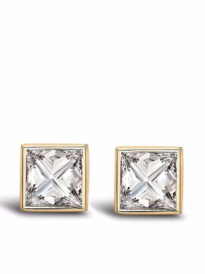 Pragnell 18kt yellow gold RockChic diamond stud earrings