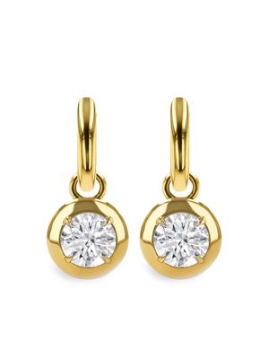 Pragnell 18kt yellow gold Skimming Stone diamond drop earrings