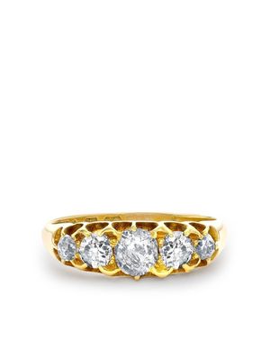 Pragnell Vintage 1837-1890 18kt yellow gold diamond ring