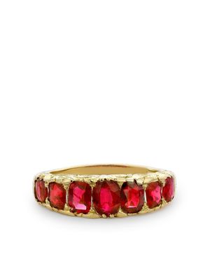 Pragnell Vintage 1837-1890 18kt yellow gold ruby ring