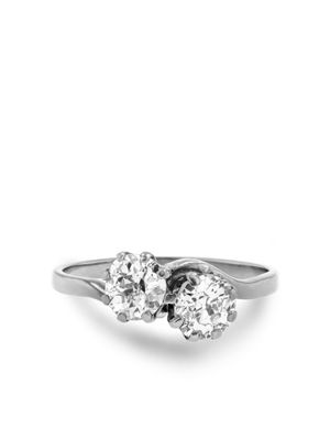 Pragnell Vintage 18kt white gold Toi et Moi diamond ring - Silver