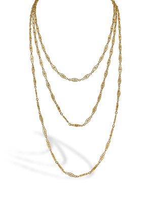 Pragnell Vintage 1900s 18kt yellow gold Belle Epoque chain-link necklace